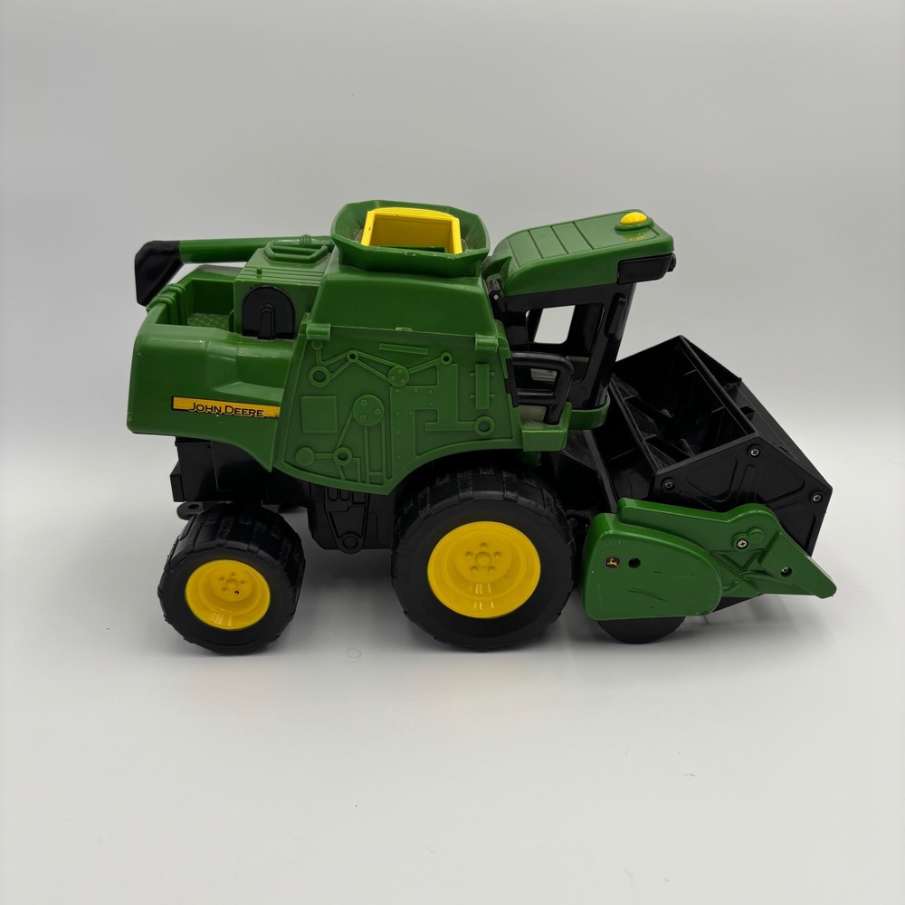 John Deere Combine Harvester Kids One Size Green Good Missing Side Panels